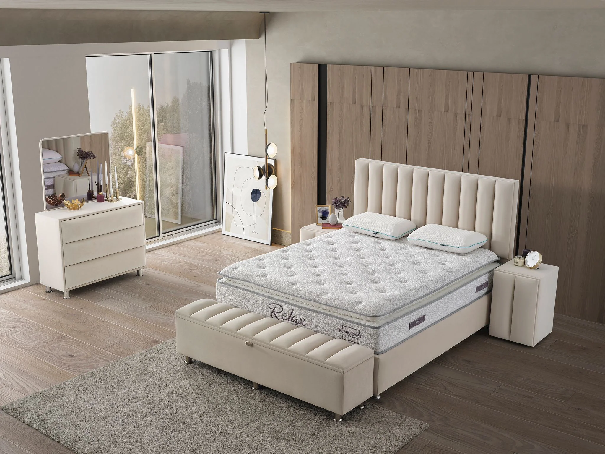 Тапицирано нощно шкафче «Relax» с размер 43х55х45см - Image 2