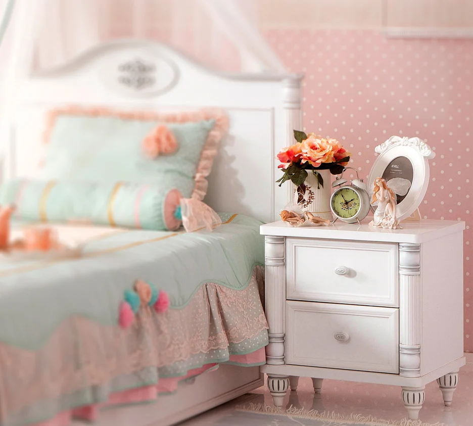 Нощно шкафче «Romantic» + две чекмеджета, размер 50х56х42см - Image 3