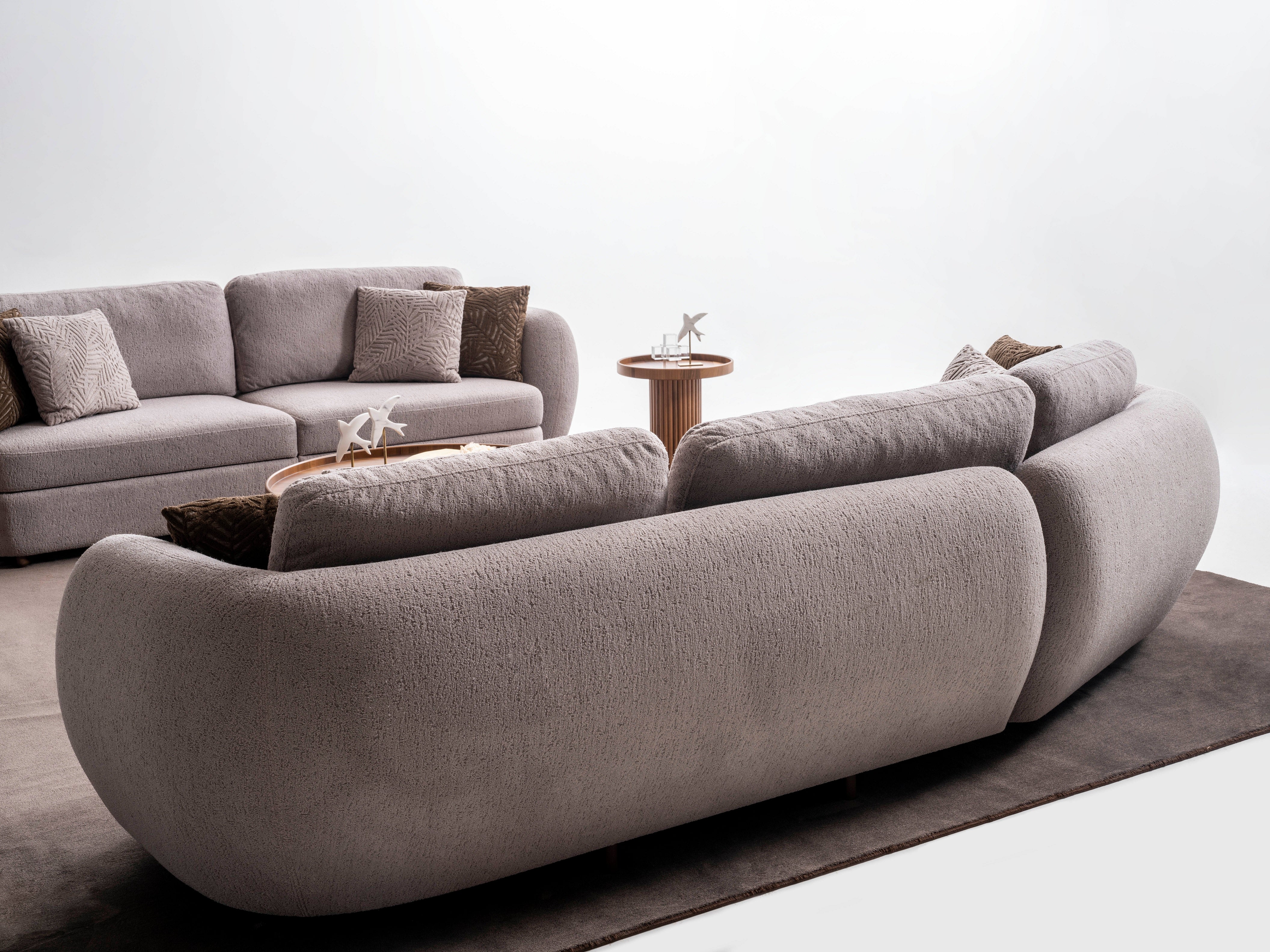 Петместен диван «Luna» + две декоративни възглавници, ширина 325см - Image 3