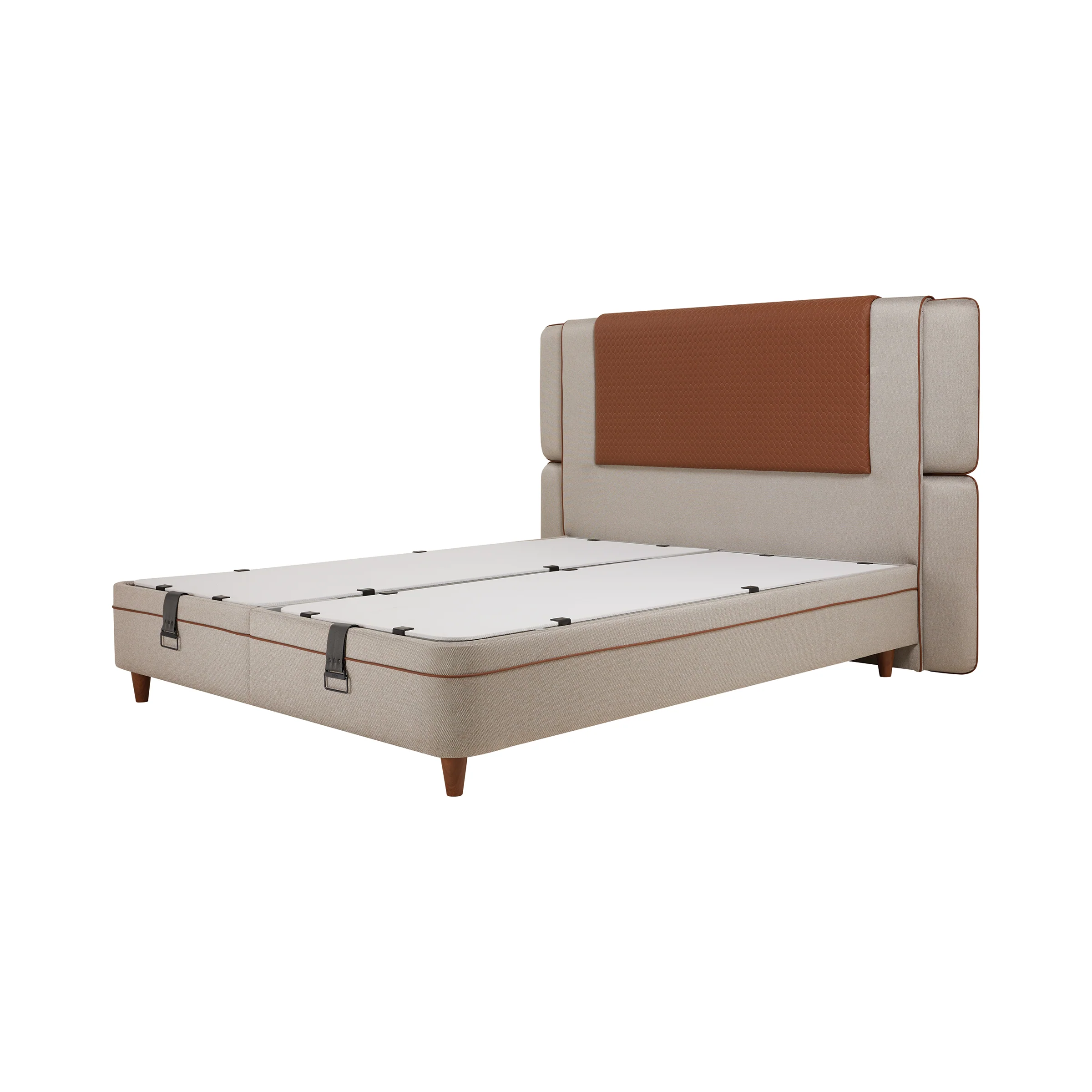 Тапицирано легло «Bamboo Pedic» + Матрак и табла - с място за съхранение, матрак с бамбукови влакна, с микрокапсули - Image 16