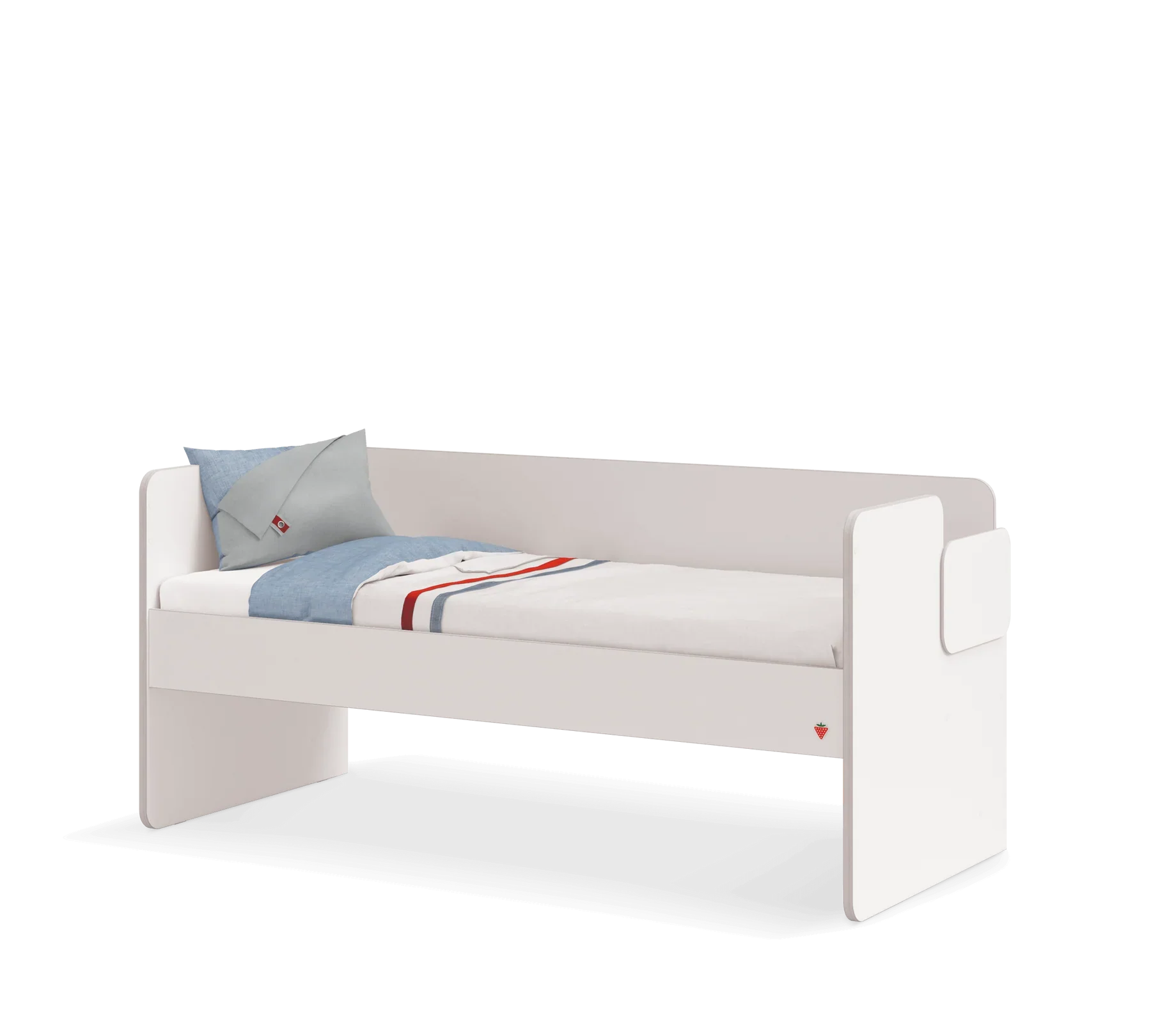 Модулно двуетажно легло «Studio White» - Сет 1, с три легла и стълби с чекмеджета - Image 5