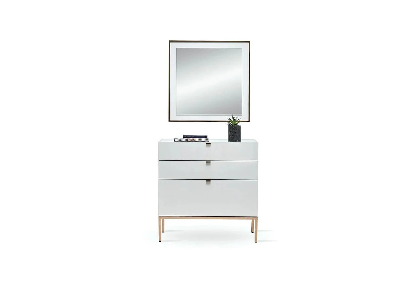 Шкаф «Legato White» с три чекмеджета и органайзер, размер 80х81х48см - Image 3