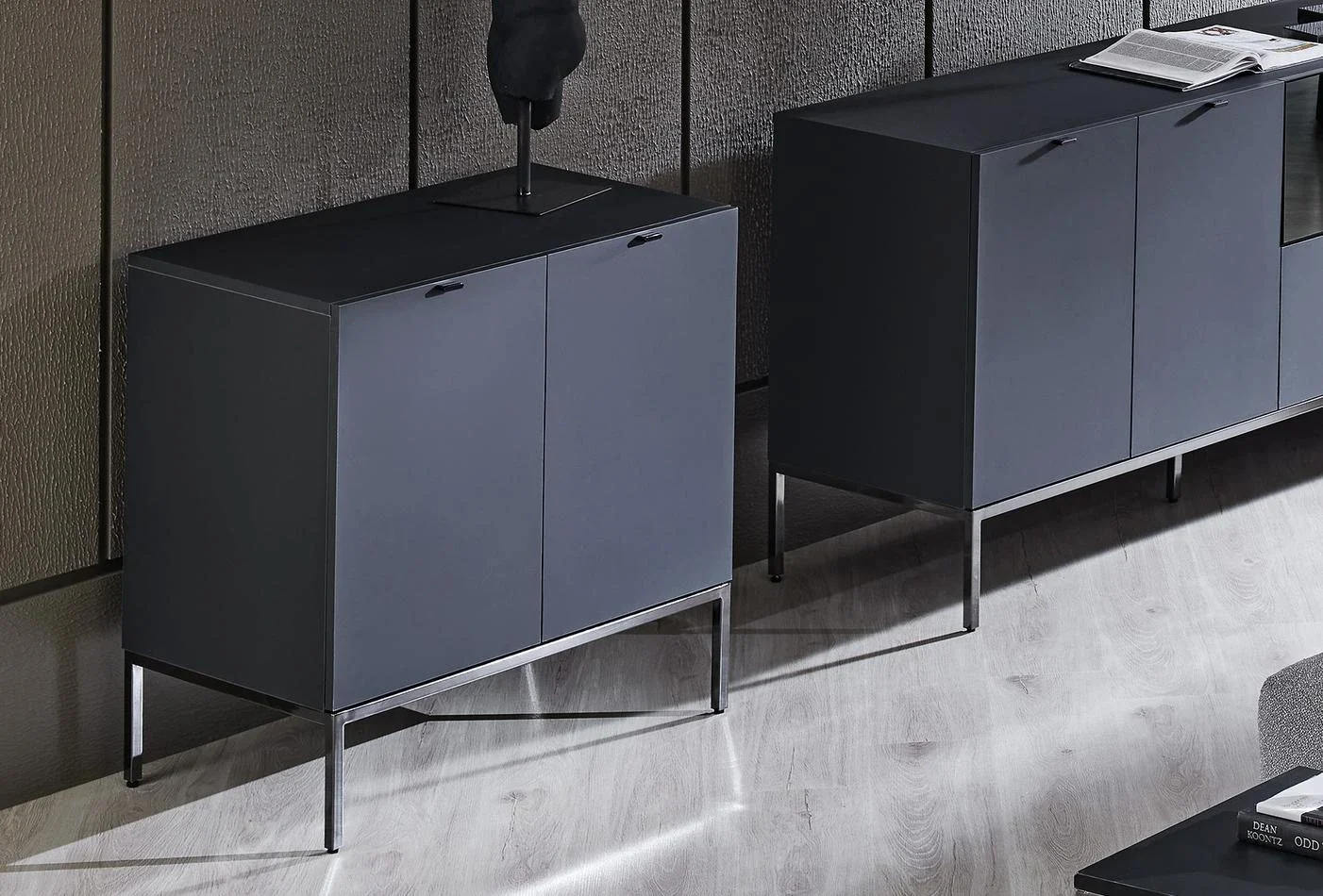 Шкаф «Legato Black» с размер 80х81х48см - Image 4