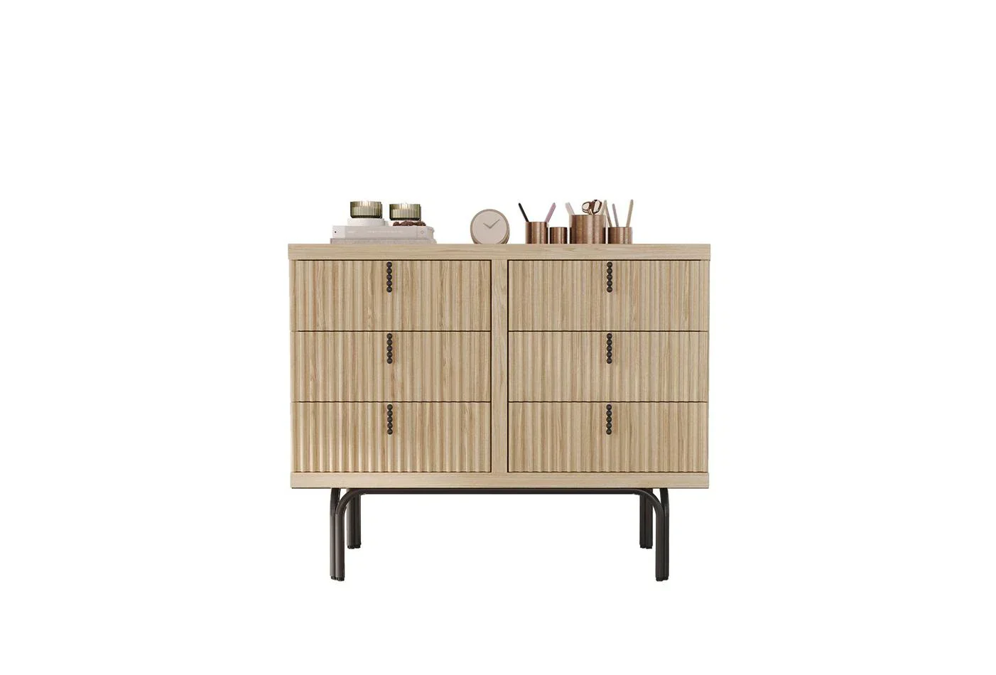 Скрин «Austin Oak» с шест чекмеджета, размер 103х81х48см - Image 4