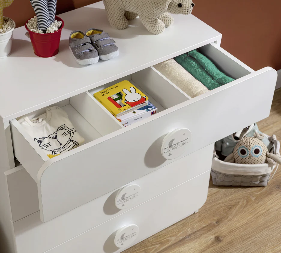 Скрин «Baby Cotton Sl» с четири чекмеджета, размер 77х80х40см - Image 3