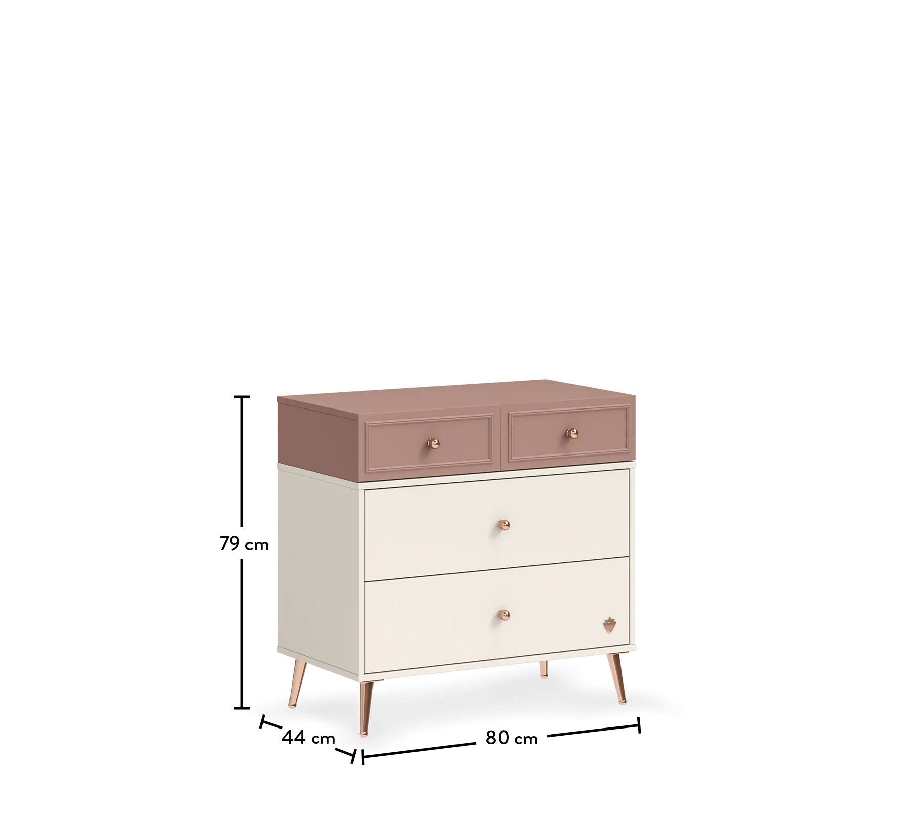 Скрин «Elegance» с четири чекмеджета, размер 80х79х44см - Image 5