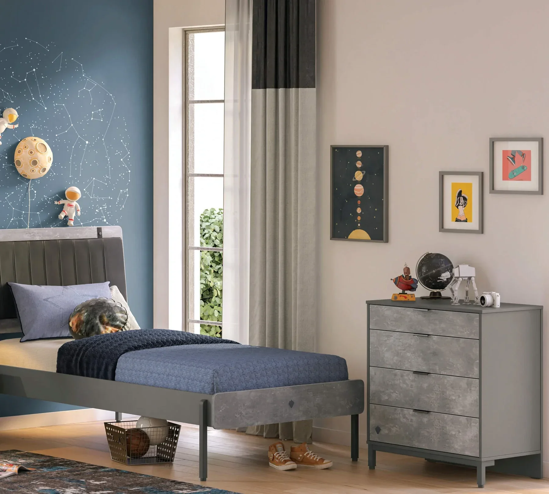 Π‘ΠΊΡΠΈΠ½ Β«Space GrayΒ» Ρ ΡΠ΅ΡΠΈΡΠΈ ΡΠ΅ΠΊΠΌΠ΅Π΄ΠΆΠ΅ΡΠ°, ΡΠ°Π·ΠΌΠ΅Ρ 79Ρ
87Ρ
46ΡΠΌ - Image 4