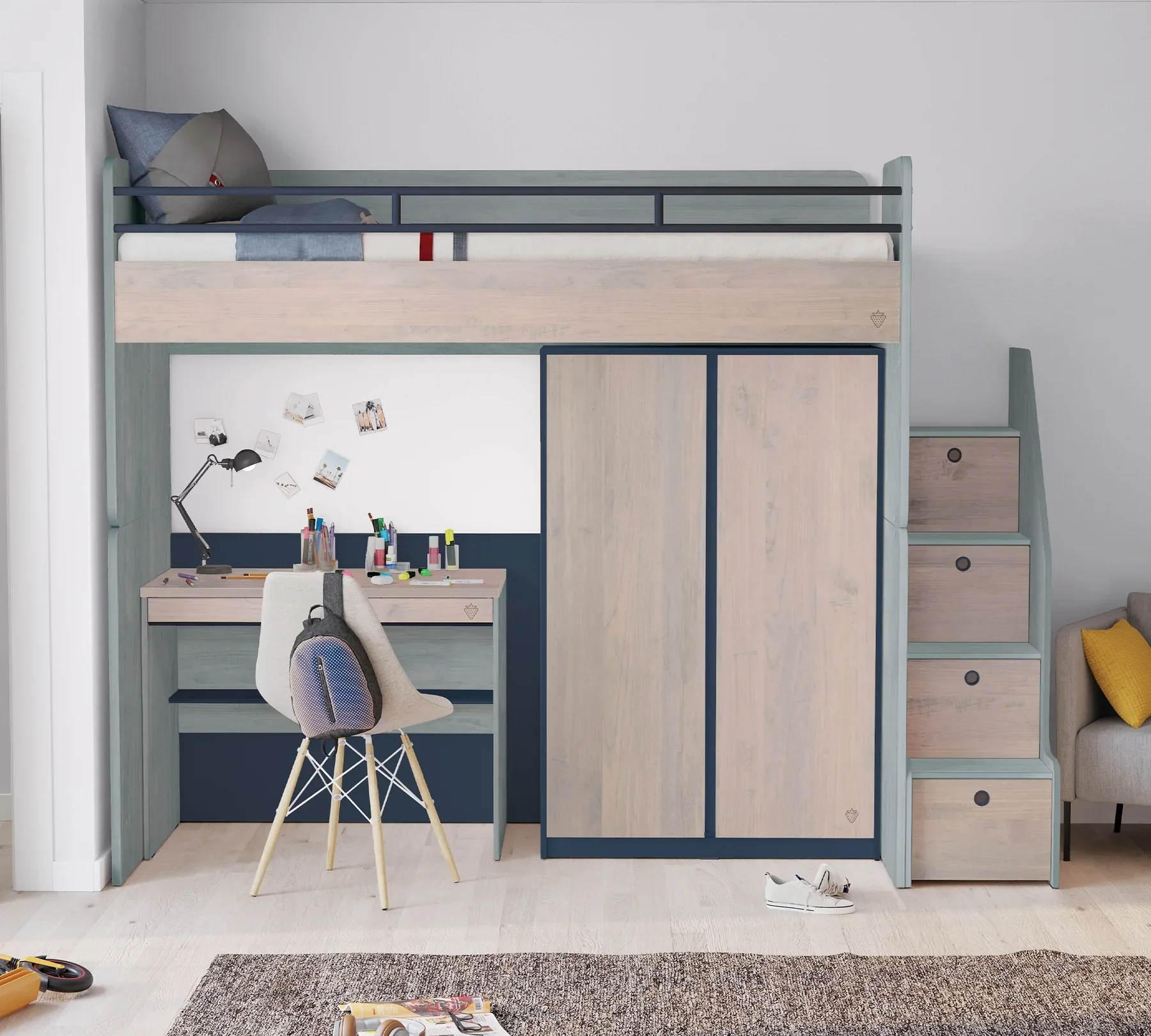 Стълби с чекмеджета «Studio Trio» за модулно двуетажно легло - Image 6