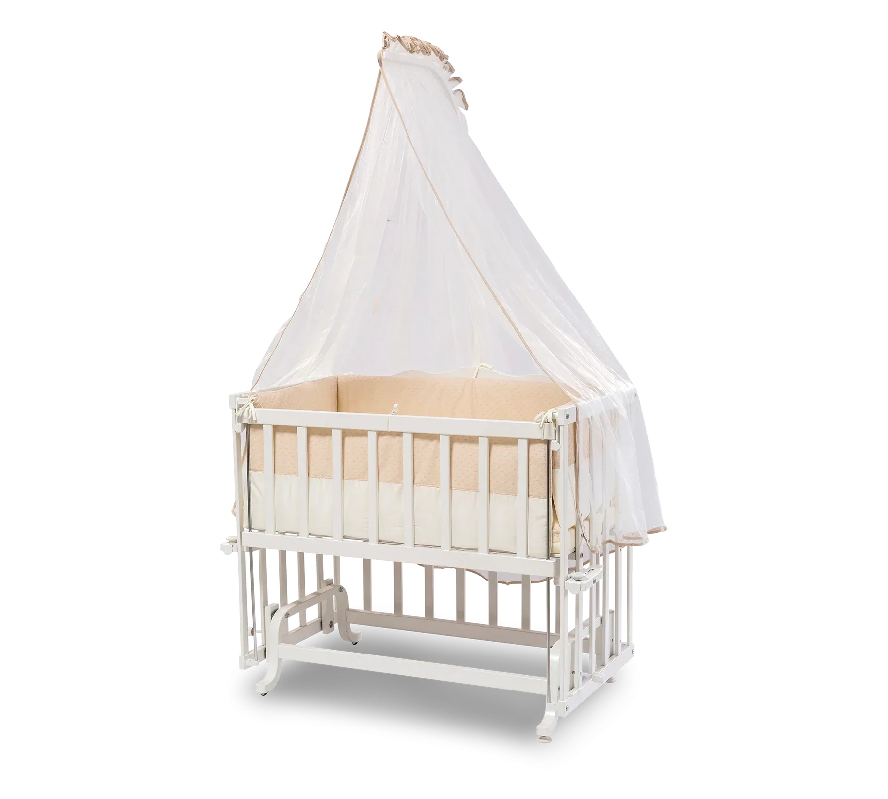 Бебешка кошара «Serenity» + люлеещ механизъм, за матрак 50х90см - Image 4