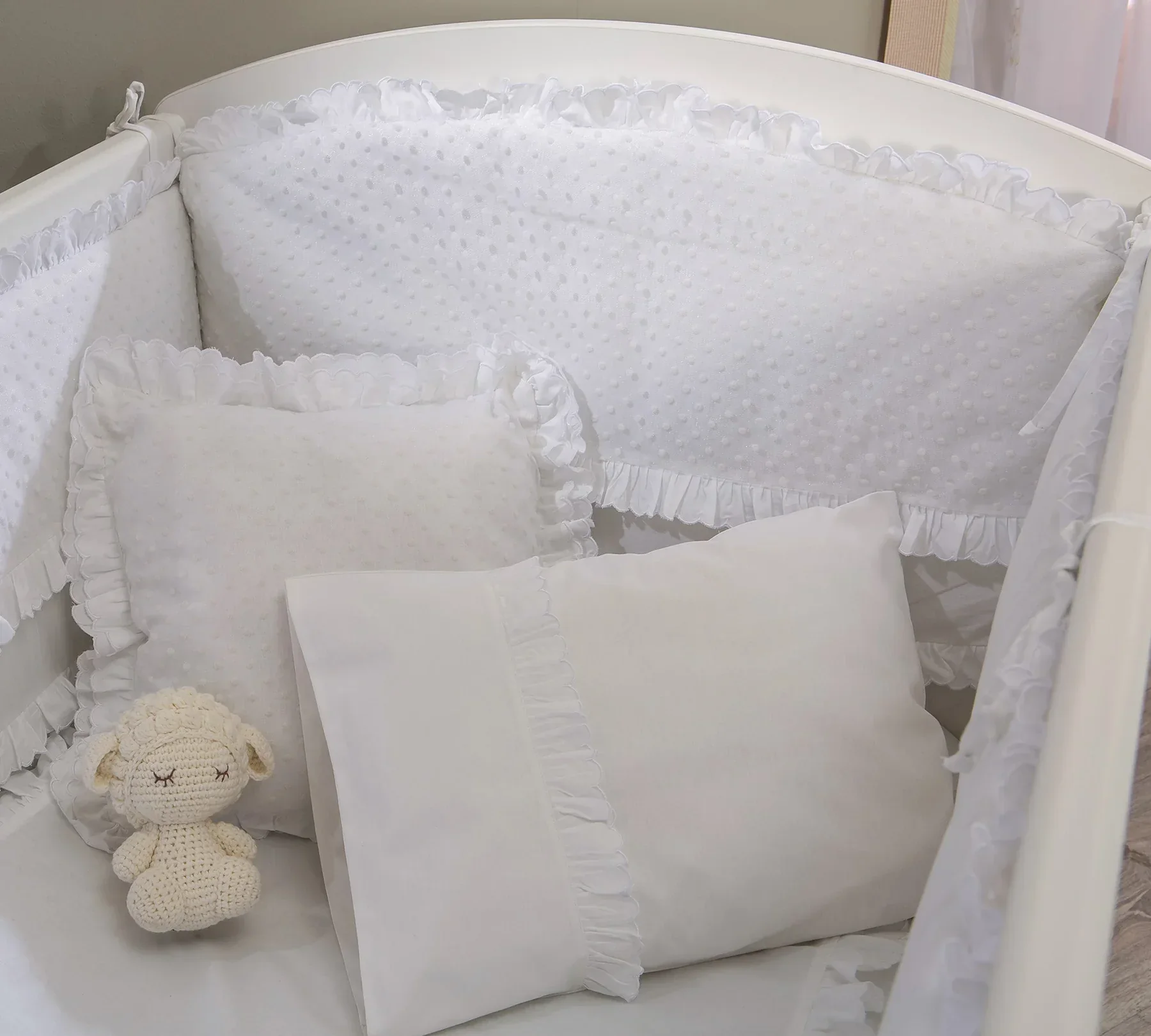 Бебешка кошара «White» + люлеещ механизъм, за матрак 70х130см - Image 3