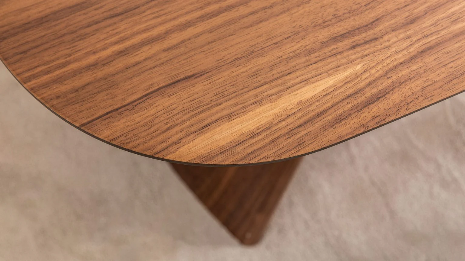 Трапезна маса «Delta Bej Walnut» + керамичен плот и естествен фурнир - Image 6