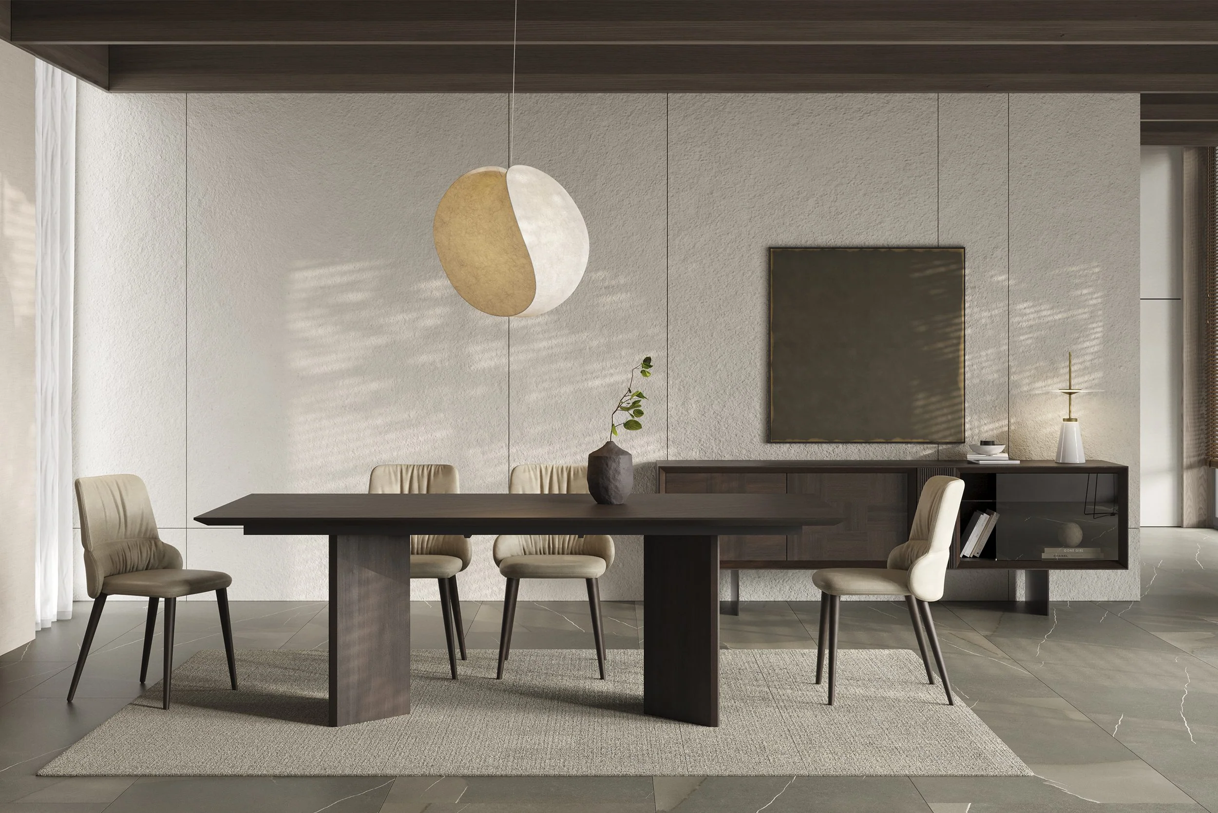 Трапезна разтегателна маса «Heritage Smoak Oak» с естествен фурнир - Image 3