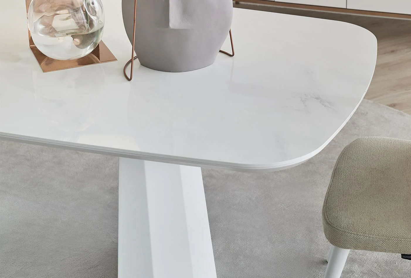 Трапезна маса «Legato White» с размер 200х76х100см - Image 5