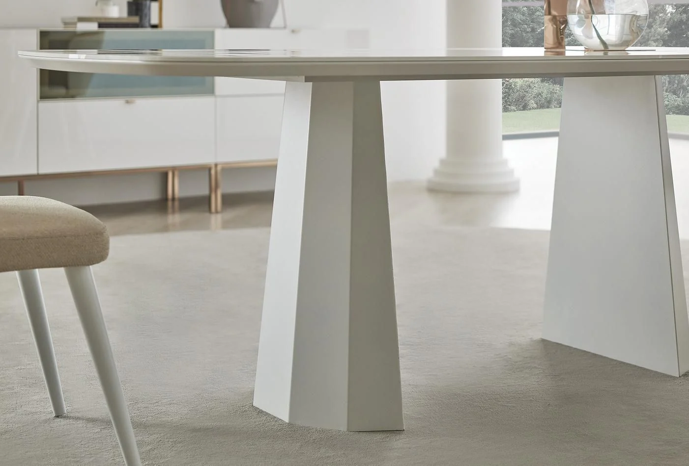 Трапезна маса «Legato White» с размер 200х76х100см - Image 6