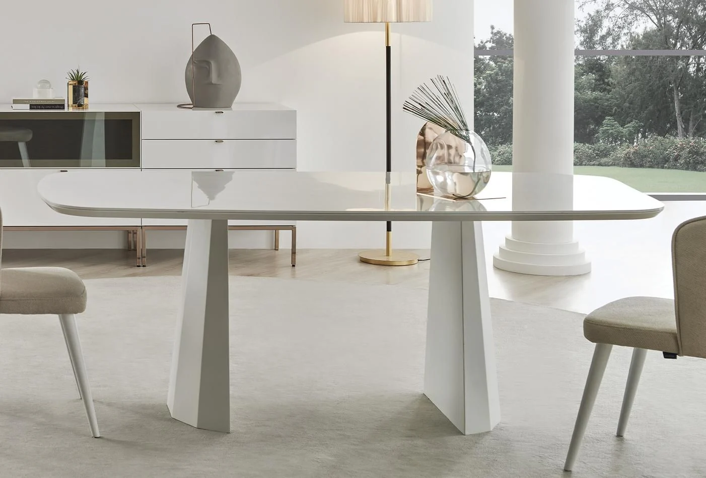 Трапезна маса «Legato White» с размер 200х76х100см - Image 8