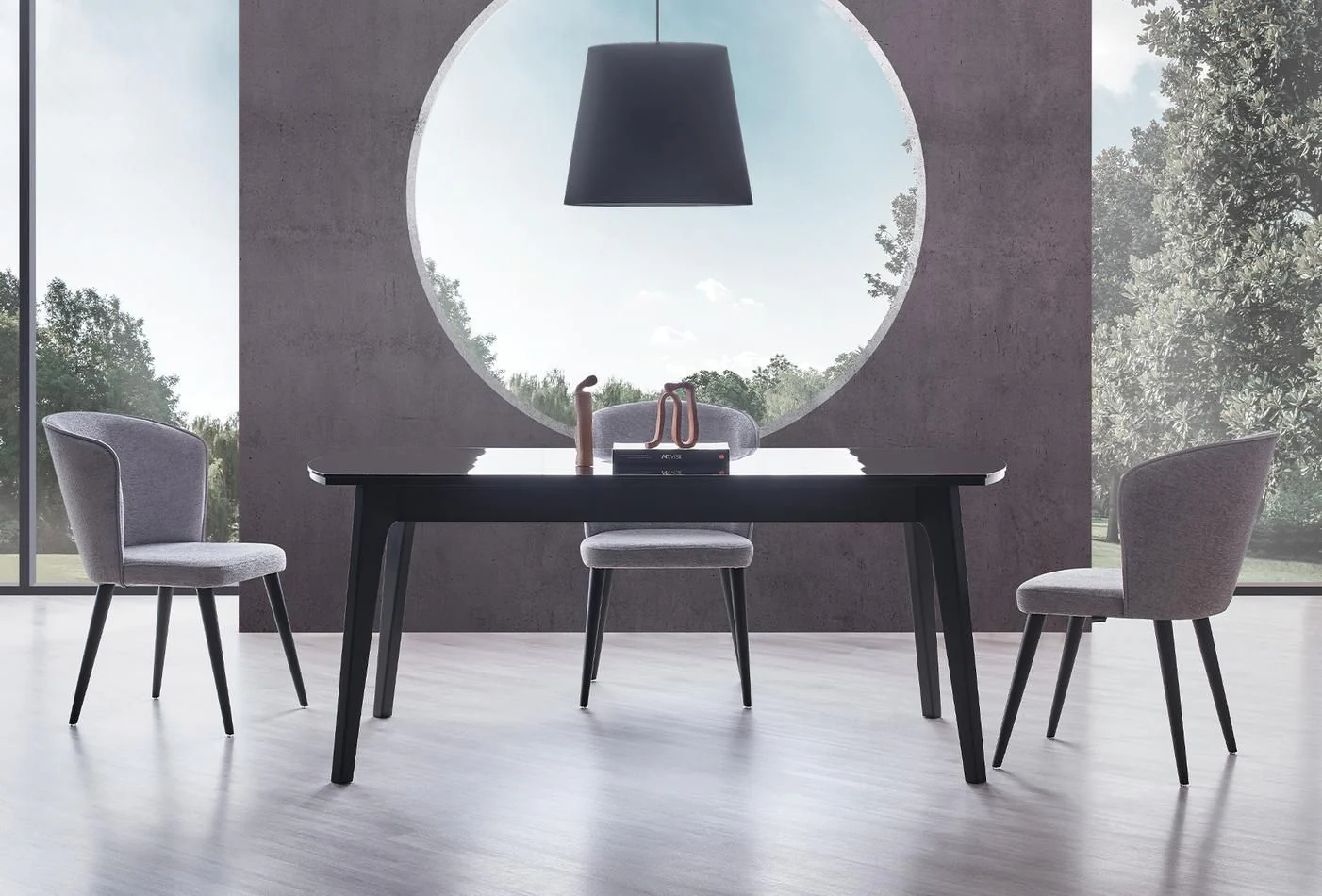 Трапезна маса «Legato Black» с размер 180х76х100см - Image 5