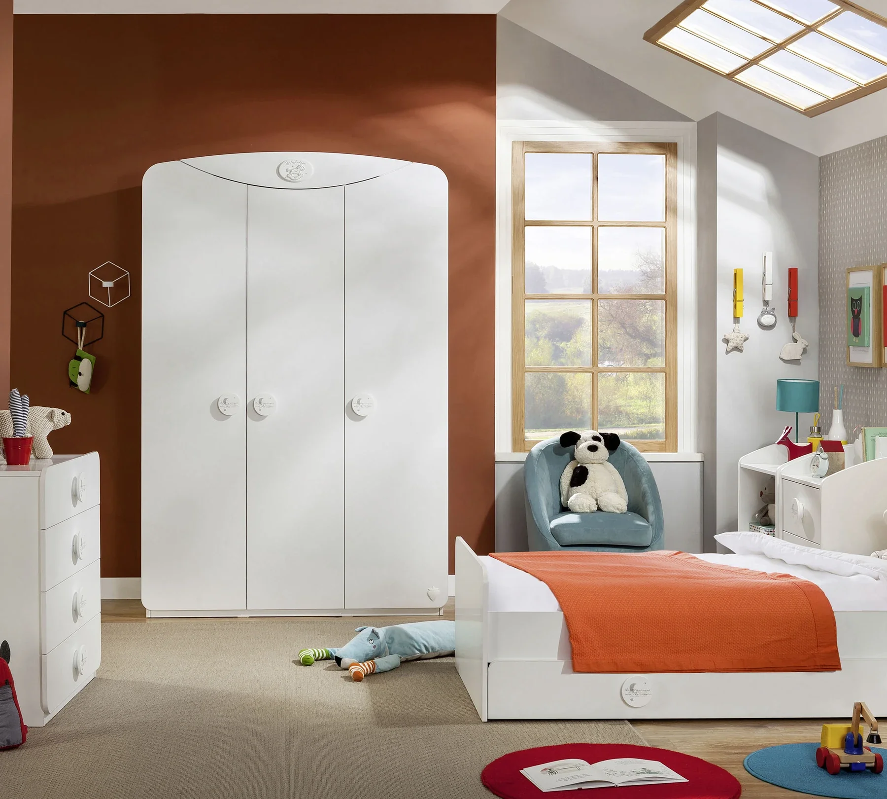 Трикрилен гардероб «Baby Cotton Sl» - ширина 133см - Image 4