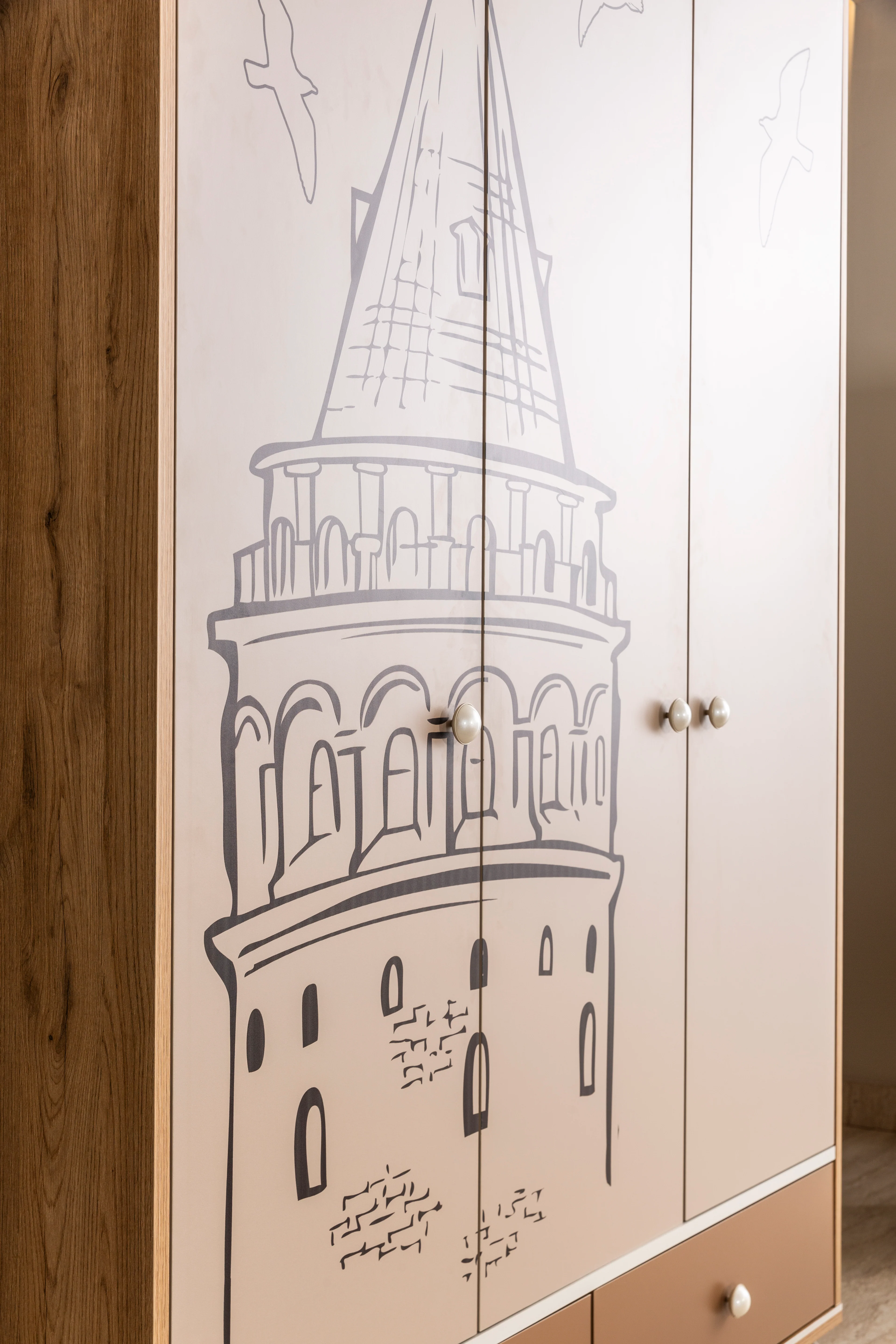 Трикрилен гардероб «Galata» - ширина 142см - Image 7