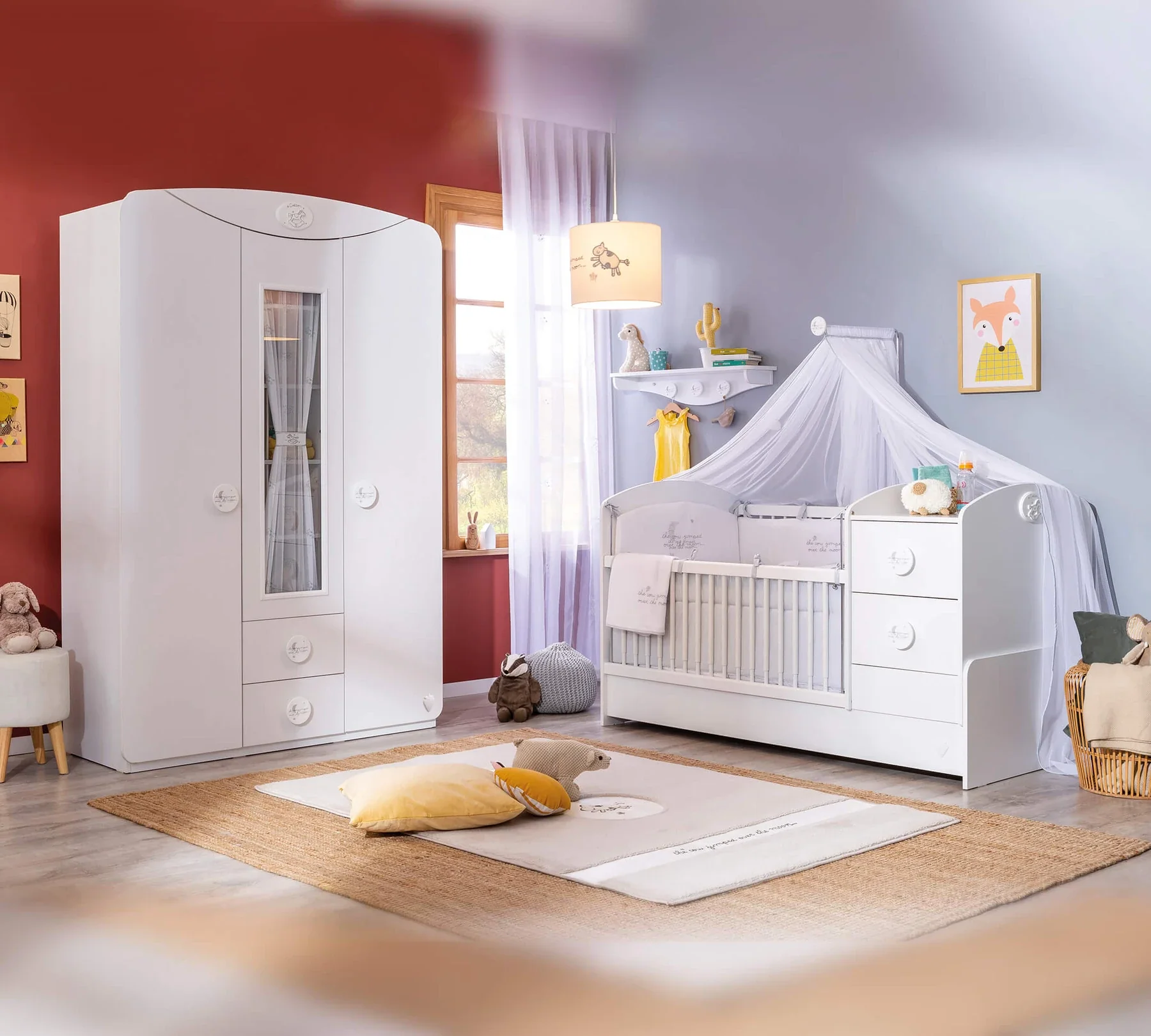Трикрилен гардероб «Baby Cotton» - ширина 133см - Image 3