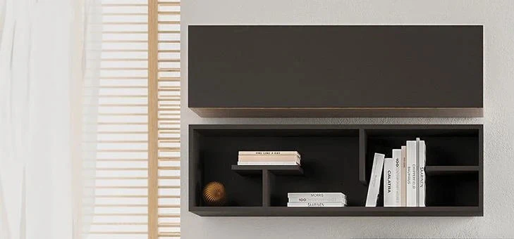 ТВ шкаф за стена «Terra Dark» с размер 115х32х34см