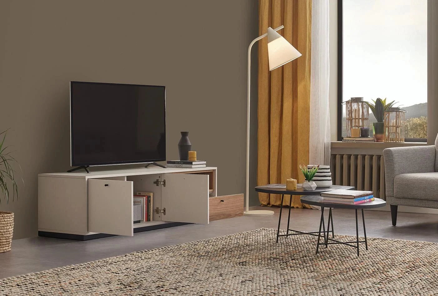 ТВ шкаф «Loreto» с размер 160х46х48см - Image 3