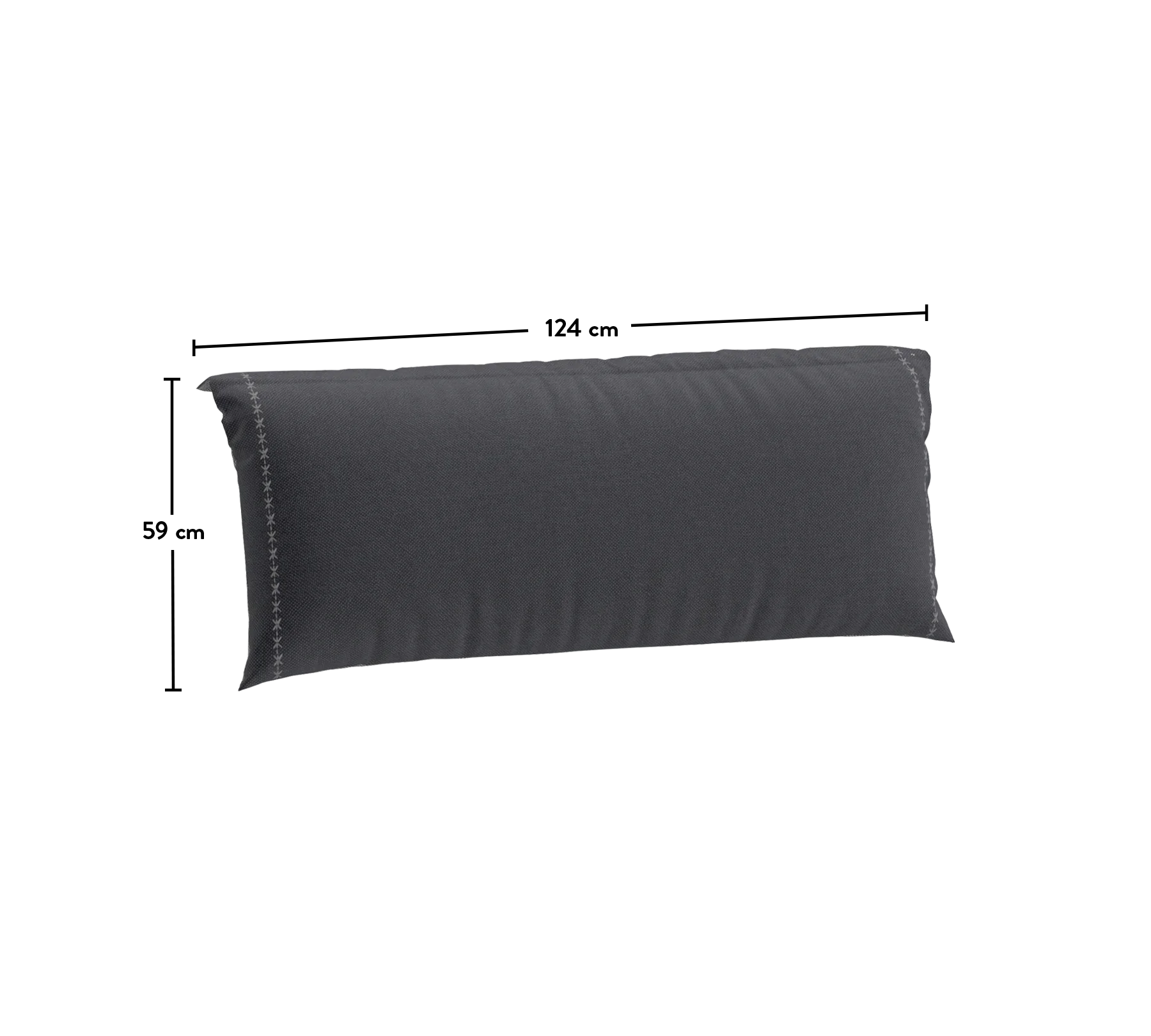 Възглавница «Anthracite-Grey» - двулицева, за табла, размер 120x200см - Image 2