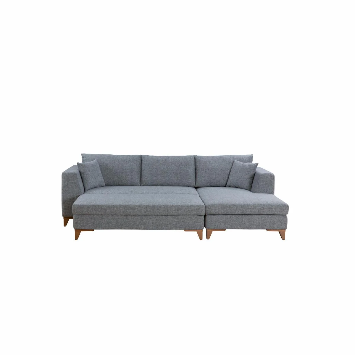 Ъглов диван «Saturn Relax» + табуретка, ширина 280см - Image 11