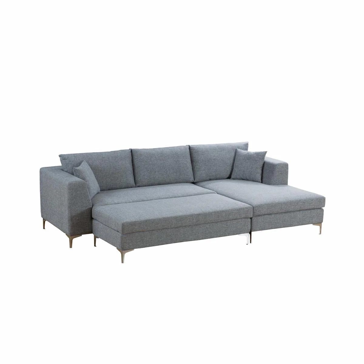 Ъглов диван «Saturn Relax» + табуретка, ширина 280см - Image 15